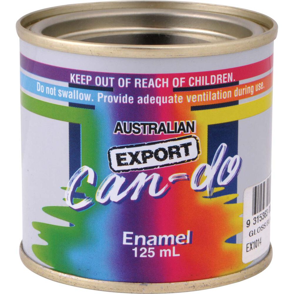 Export Can Do Paint Enamel, Matt Black, 125mL Supercheap Auto