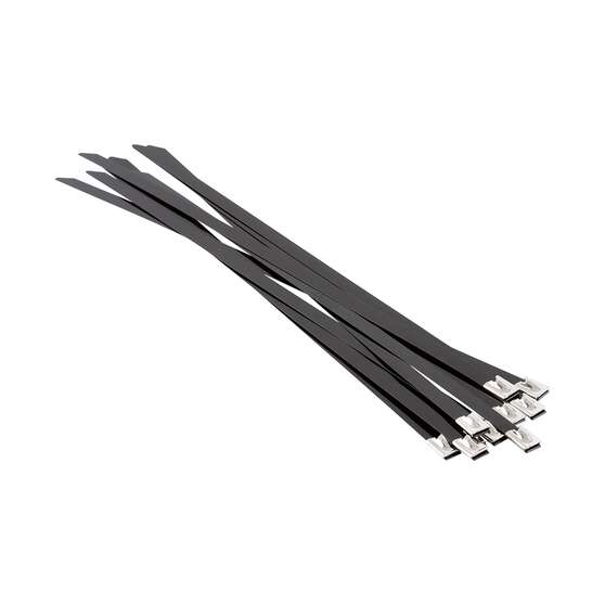 Tridon 316 Stainless Steel Cable Ties - Black Epoxy Coated, 300mm x 8mm, 10 Pack - CT316-308HD, , scaau_hi-res