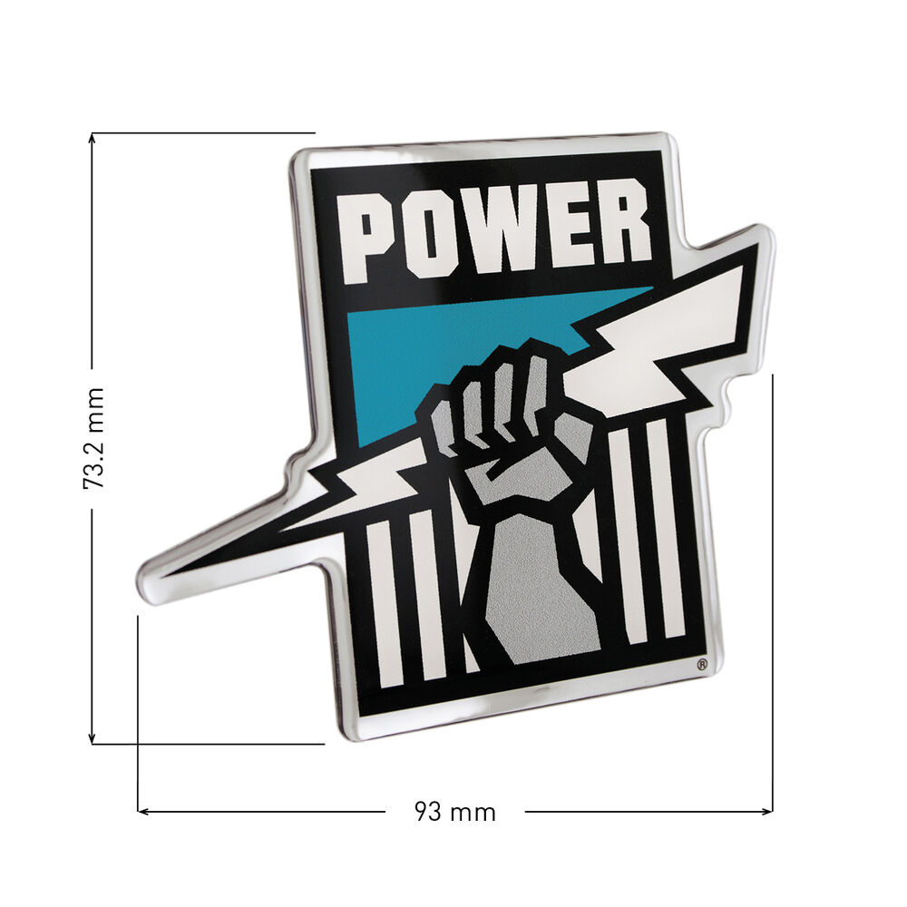 Port Adelaide Afl Supporter Logo Lensed Chrome Finish Supercheap Auto