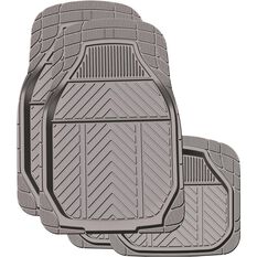 Ridge Ryder Deep Dish Car Floor Mats - Charcoal, Set of 4, , scaau_hi-res