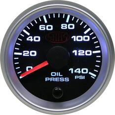 SAAS Oil Pressure Gauge Black 52mm, , scaau_hi-res