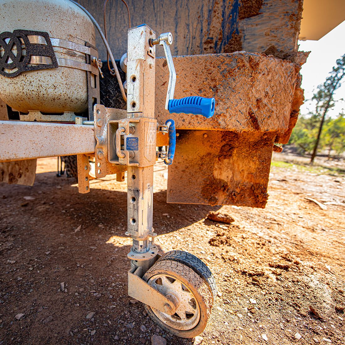 ARK Off-Road 8in Double Jockey Wheel - Clamp, , scaau_hi-res