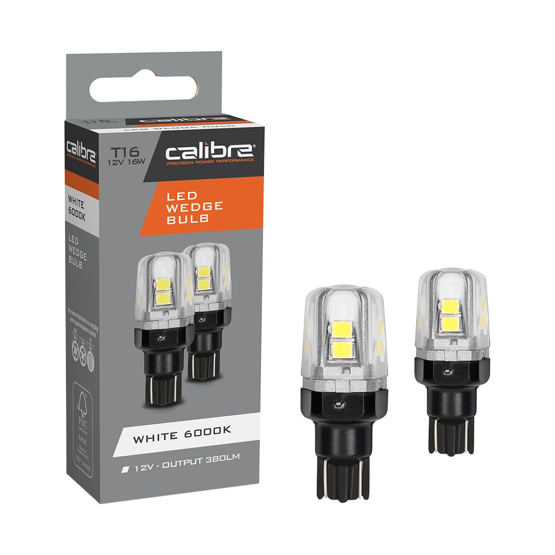 Calibre Automotive Globes - LED Wedge 12V, 16W, T16, , scaau_hi-res