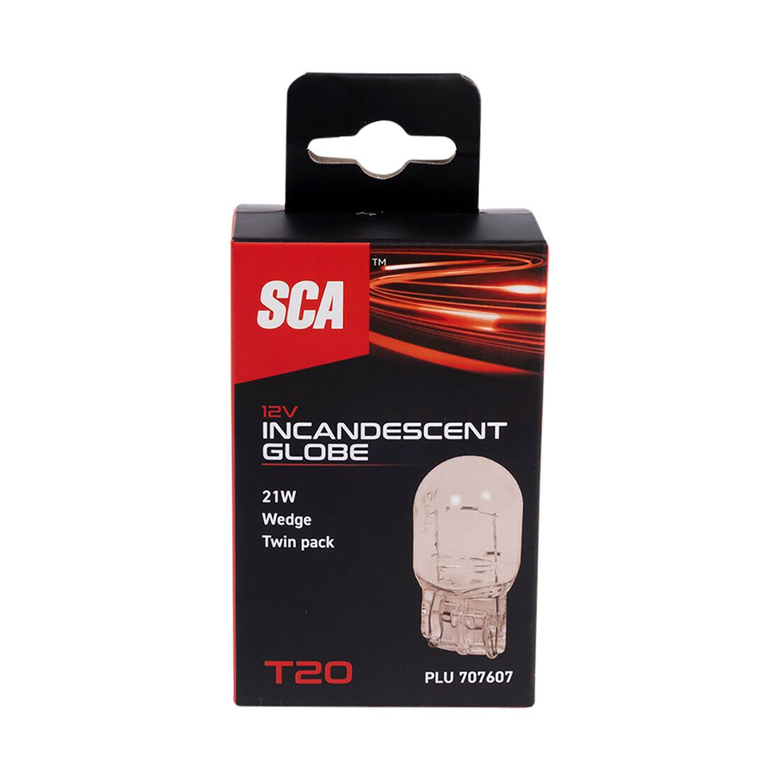 SCA Incandescent Globe - T20 12V 21W - 2 Pack, , scaau_hi-res
