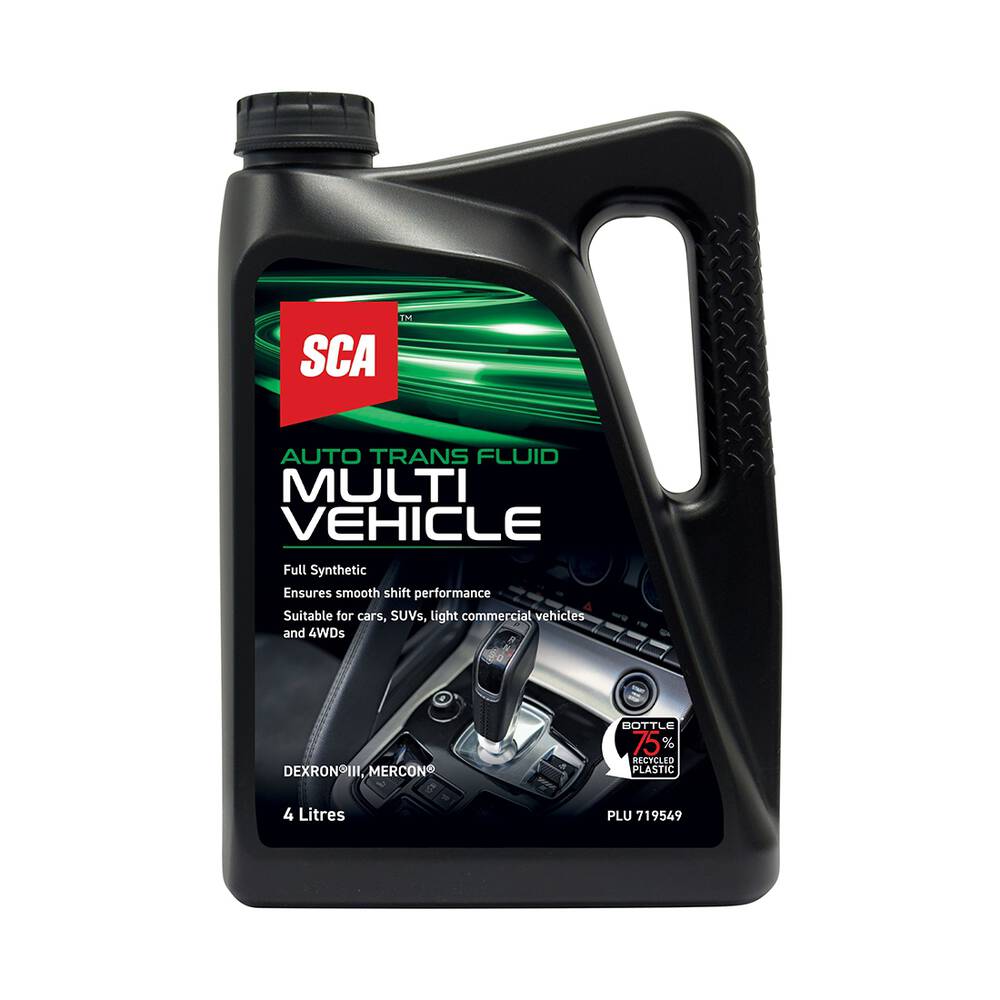 SCA ATF Multi Vehicle Automatic Transmission Fluid 4 Litre | Supercheap ...