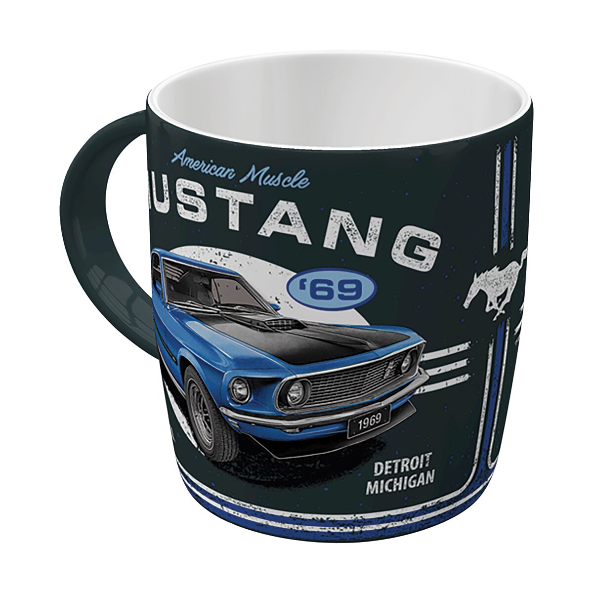 Nostalgic-Art Ceramic Mug Ford Mustang 1969 Mach 1 Blue, , scaau_hi-res
