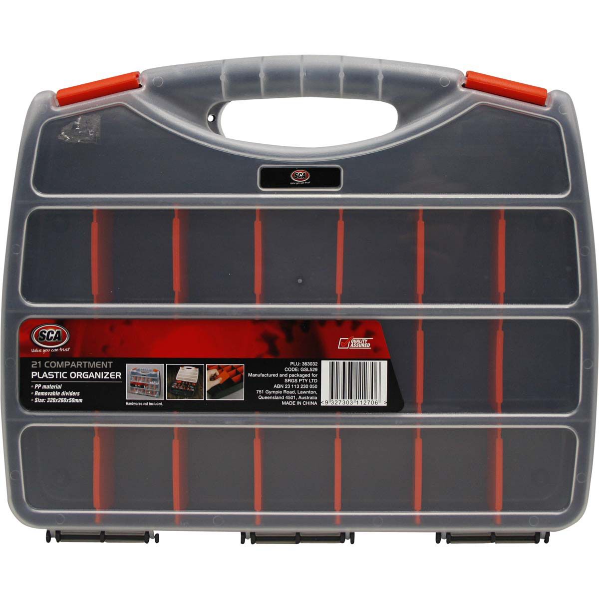 Plastic organiser store