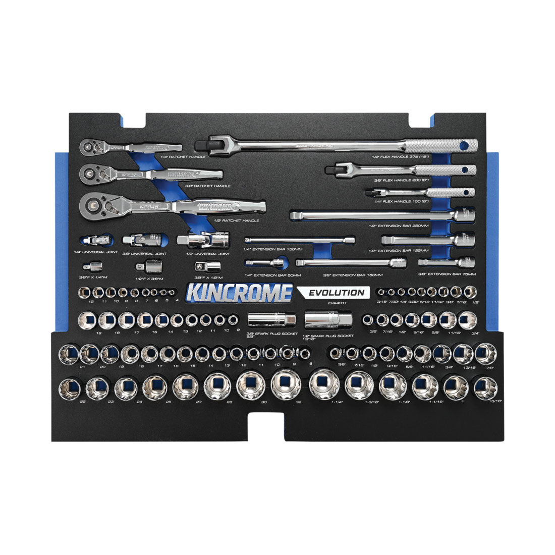 Kincrome EVOLUTION Chest Tool Kit 257 Piece 7 Drawer 26", , scaau_hi-res