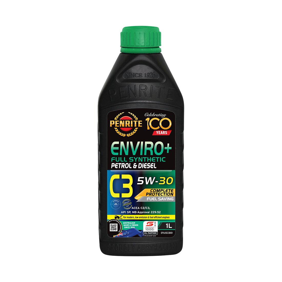 Penrite Enviro+ C3 Engine Oil - 5W-30 1 Litre, , scaau_hi-res