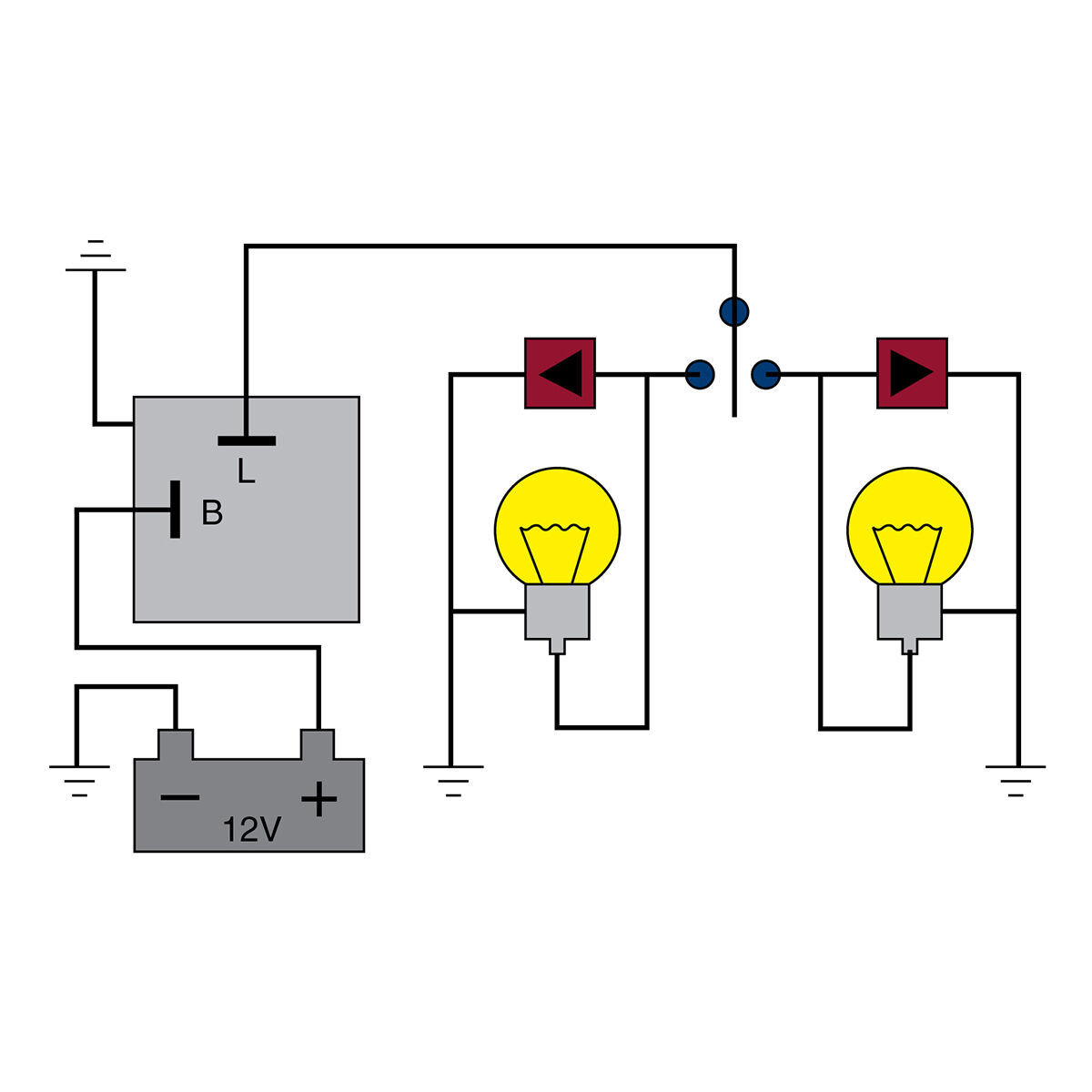 Tridon LED Flasher - 12V 2 Pin, Non -Load Sensitive - LED04, , scaau_hi-res