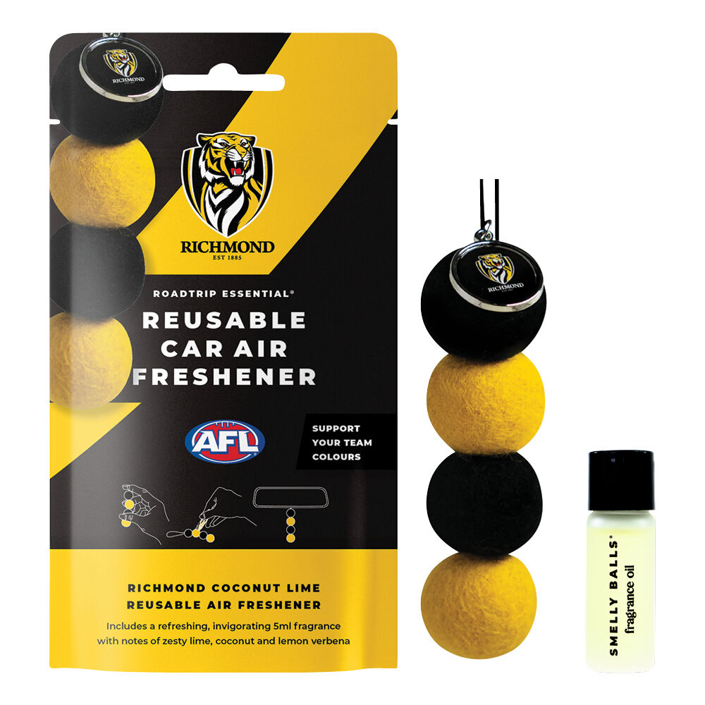 Roadtrip Essential Air Freshener Set Richmond Tigers Coconut Lime 5ml, , scaau_hi-res
