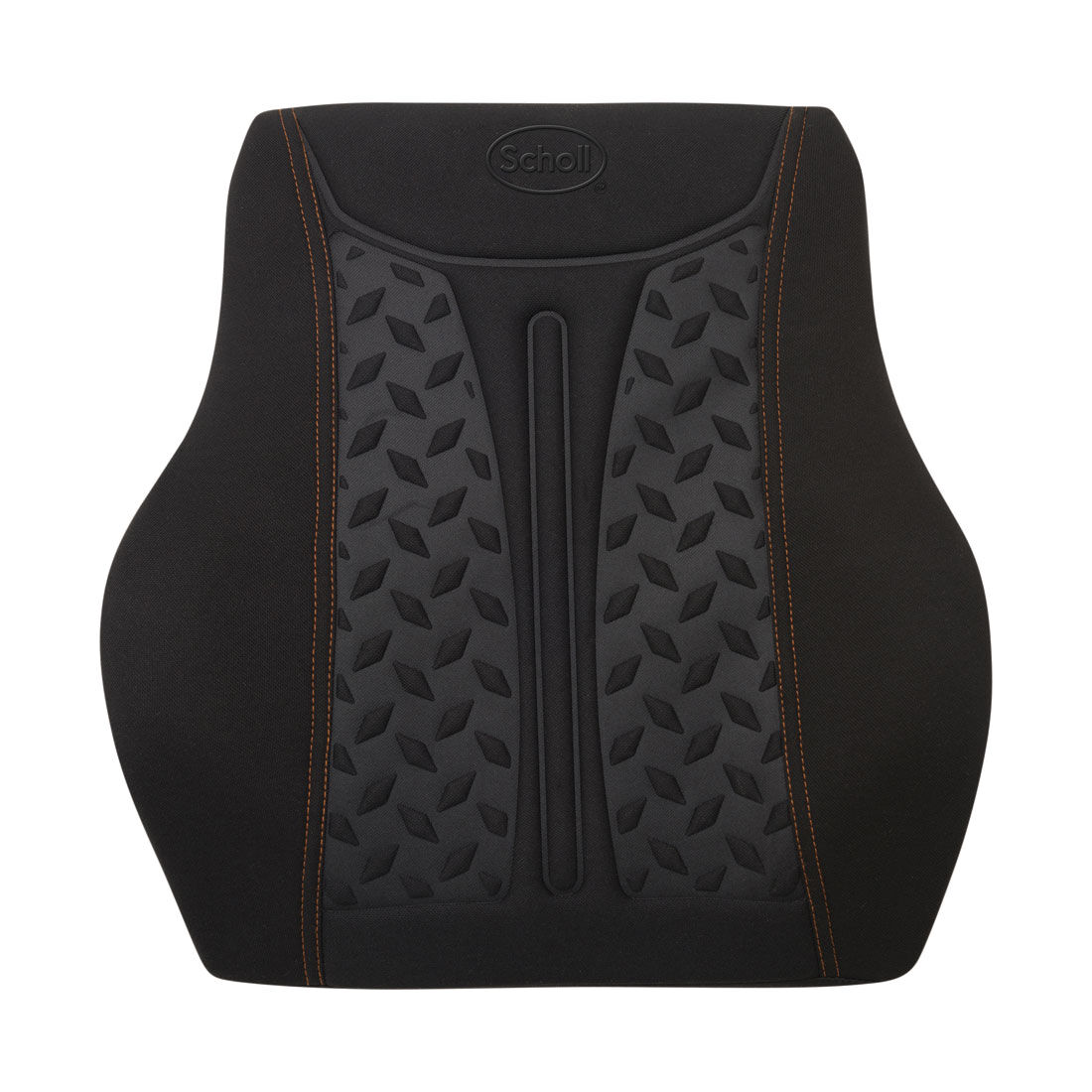 Scholl Copper Infused Memory Foam Black Orange Lumbar Cushion Supercheap Auto
