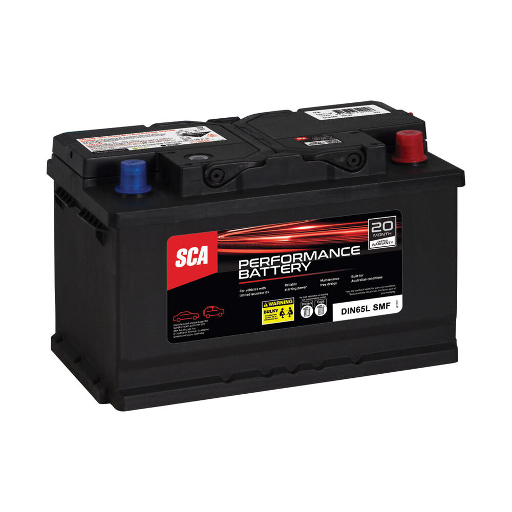 SCA Performance Car Battery DIN65L SMF Supercheap Auto
