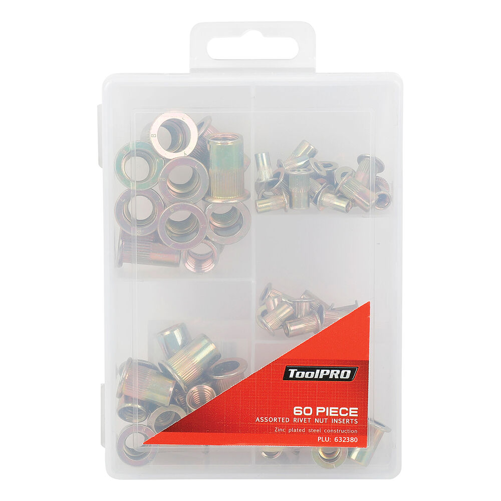 ToolPRO Rivet Nut Insert Assortment 60 Piece Supercheap Auto