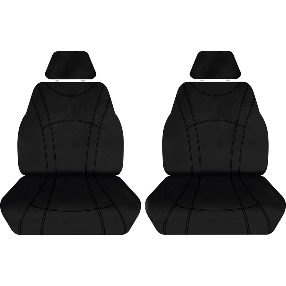 Getaway Neoprene Ready Made Seat Covers Front Pair Black suits Ranger