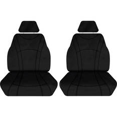 Getaway Neoprene Ready Made Seat Covers Front Pair Black suits Ranger, , scaau_hi-res