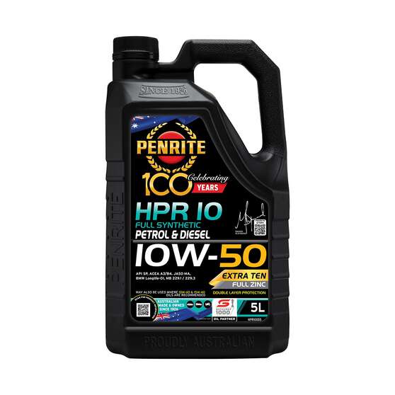 Penrite HPR 10 Engine Oil - 10W-50 5 Litre, , scaau_hi-res