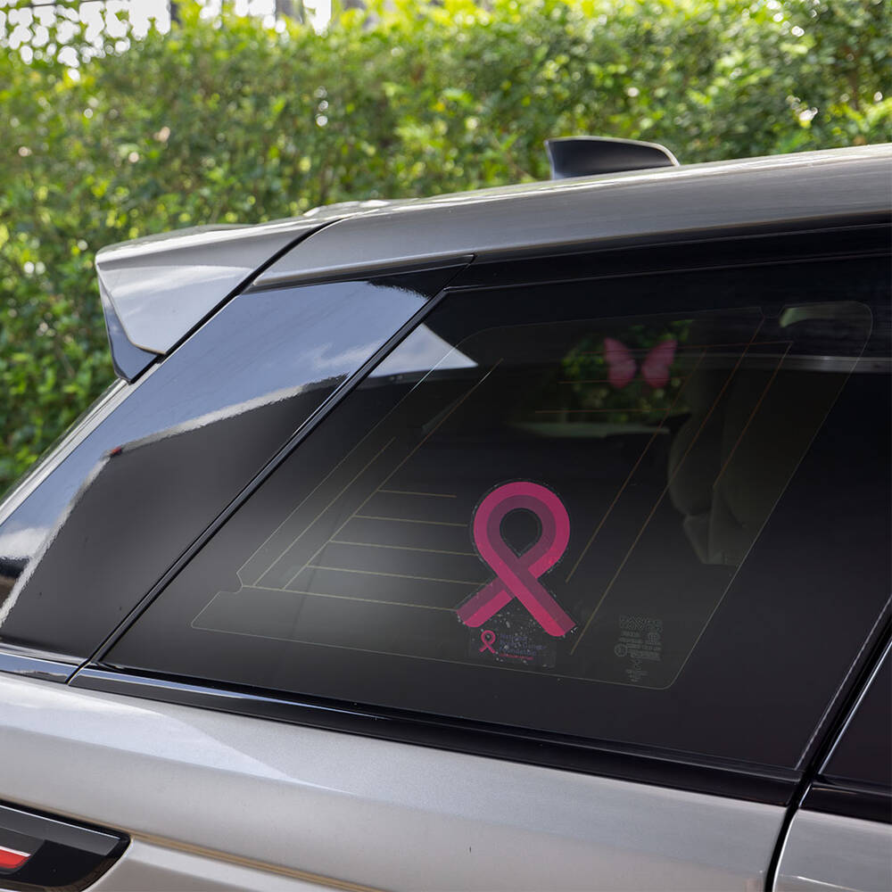 Pink Ribbon Breast Cancer Awareness Decal Sticker - Support Health, Car Truck JDM Vinyl