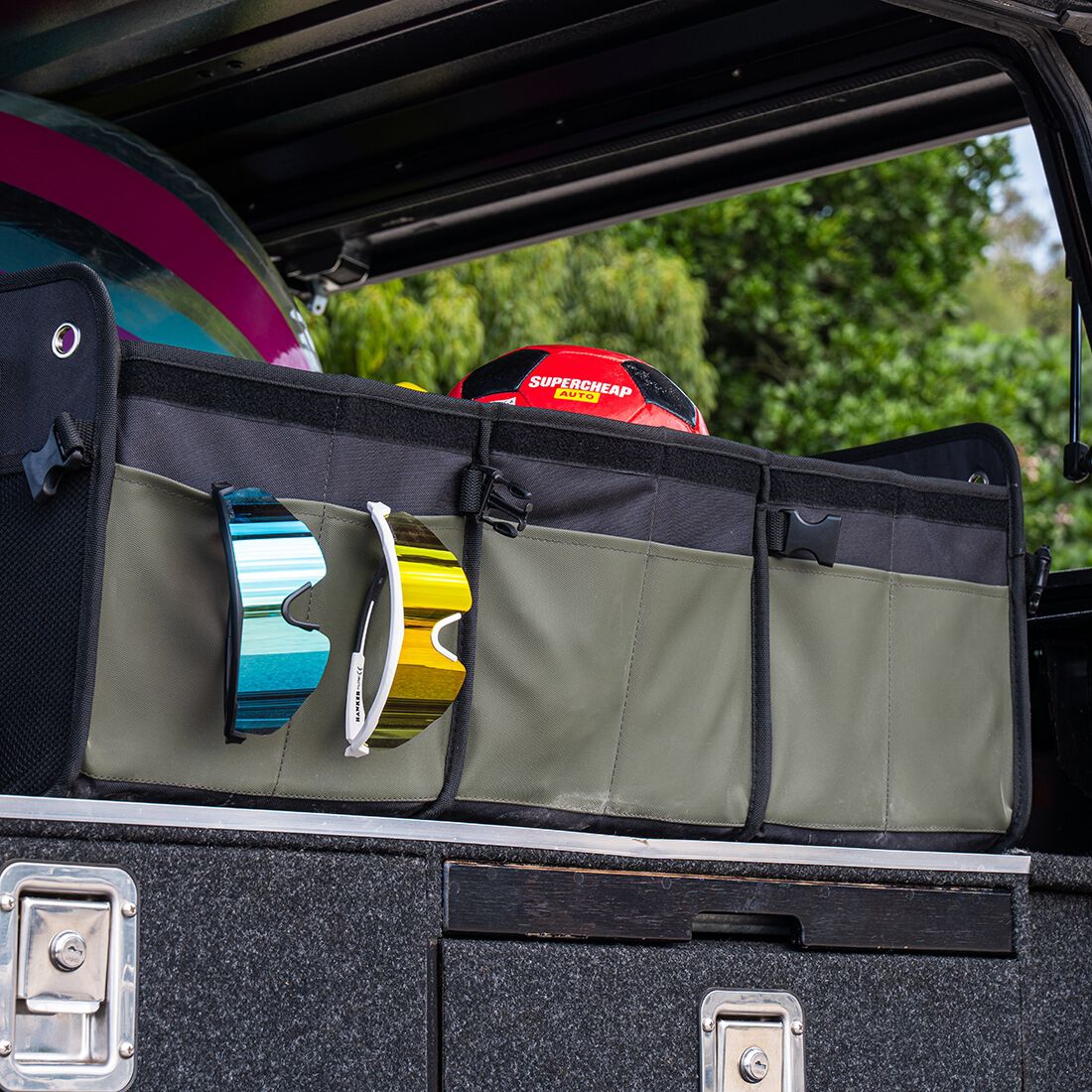 Cabin Crew Triple Ute Organiser Repreve Green/Black, , scaau_hi-res