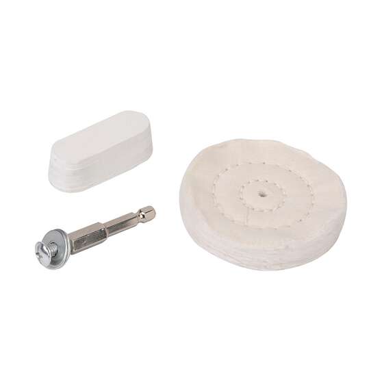 ToolPRO Wheel Set 3PC Compound And Buff, , scaau_hi-res