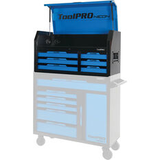 ToolPRO Neon Tool Chest Blue 6 Drawer 42 Inch, , scaau_hi-res