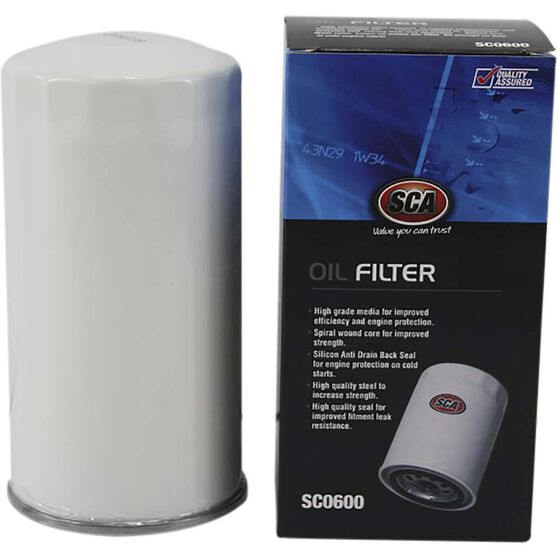 SCA Oil Filter SCO600 (Interchangeable with Z600), , scaau_hi-res