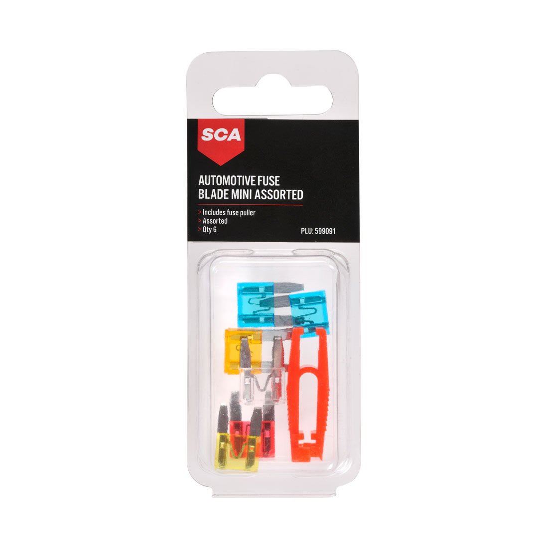 SCA Automotive Fuses - Mini Blade Assorted, 6 Pack, , scaau_hi-res