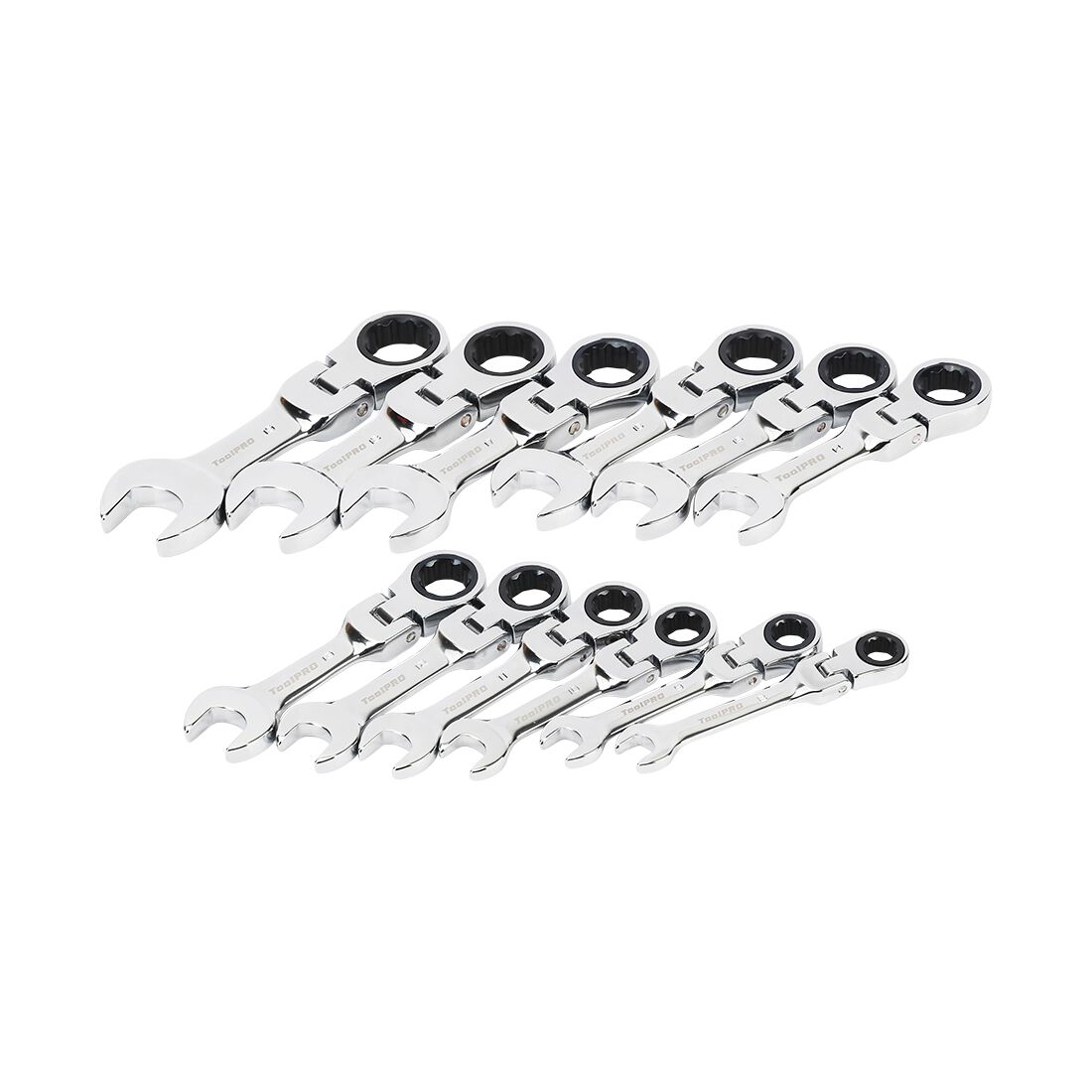 ToolPRO EVA Stubby Flex Spanner Set 12 Piece, , scaau_hi-res