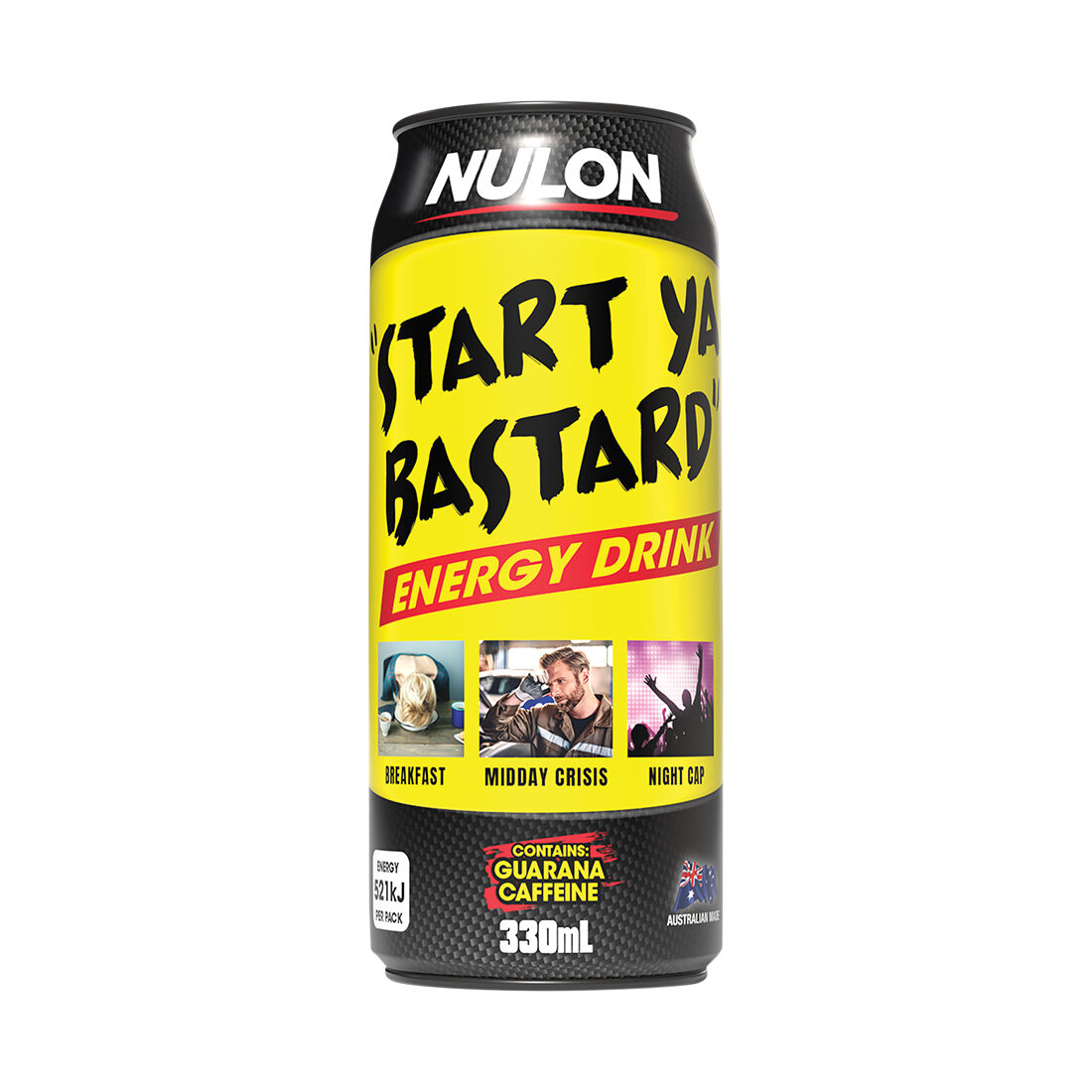 Nulon "Start Ya Bastard" Energy Drink 330ml, , scaau_hi-res