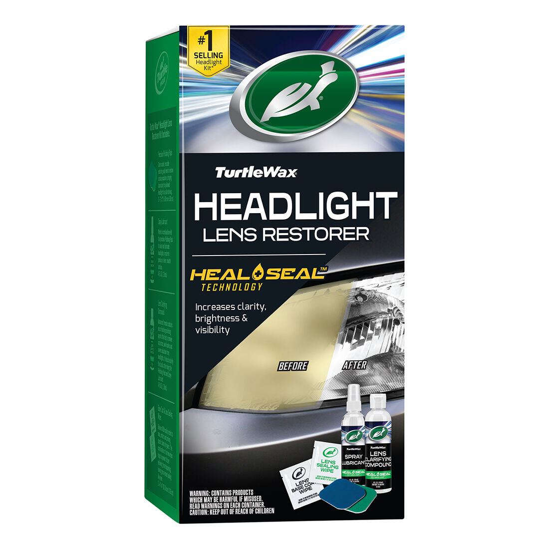 Turtle wax deals headlight restoration kit