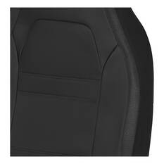 SCA Racing Leather Look & Mesh Seat Covers Black Airbag Compatible, , scaau_hi-res