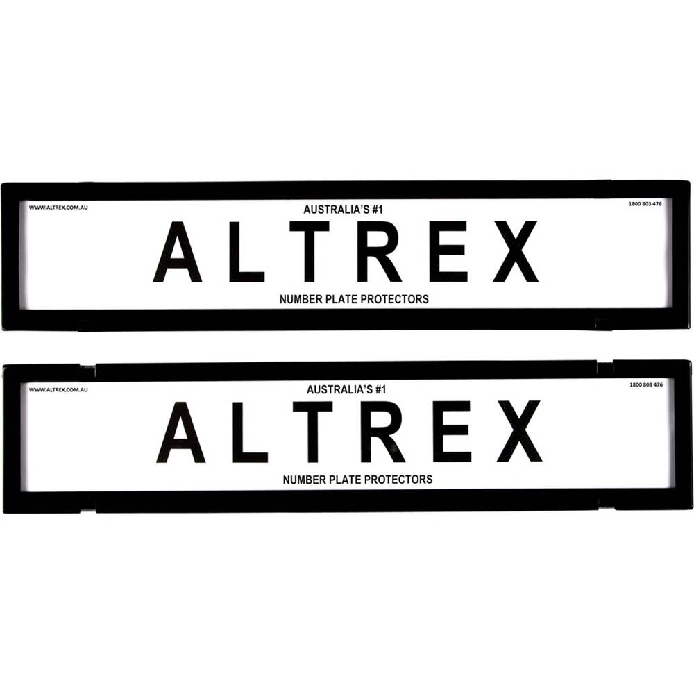 Altrex Auto Altrex Number Plate Protector - 6 Figure European Clear 6NLE ...