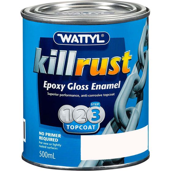 Wattyl Killrust Paint Epoxy Gloss Enamel Ocean 500ml Supercheap Auto
