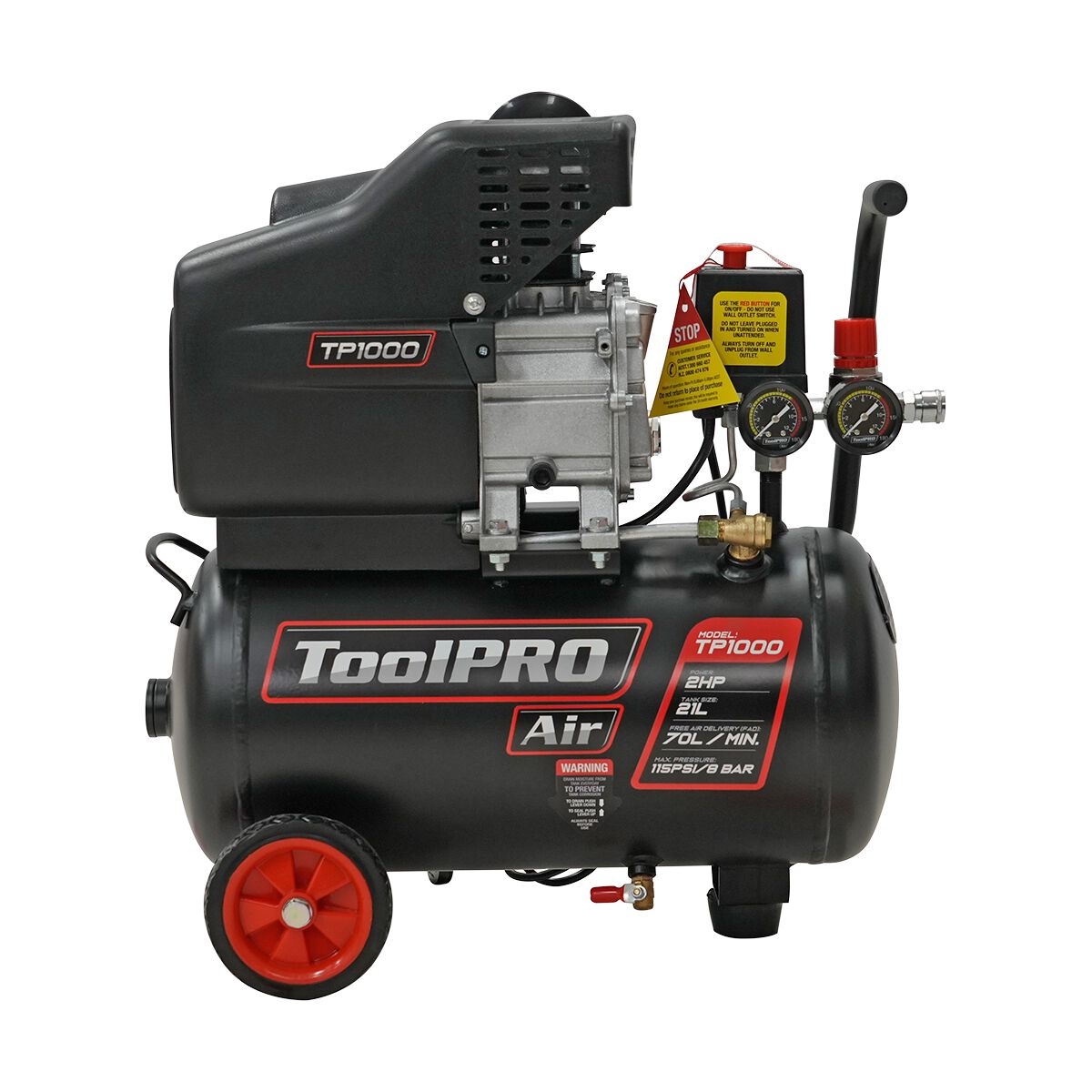 ToolPRO-Air 21L 2HP Air Compressor, , scaau_hi-res
