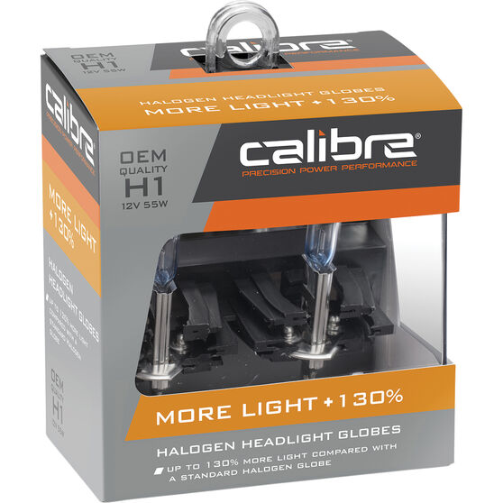 Calibre Plus 130 Headlight Globes - H1, 12V 55W, CA130H1, , scaau_hi-res