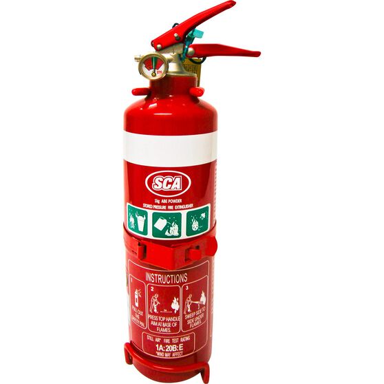 Sca Fire Extinguisher 1kg Home And Vehicle Metal Mounting