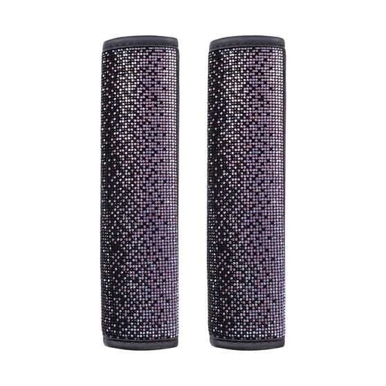 SCA Ombre Bling Leather Look Steering Wheel Cover and Seat Belt Buddies, , scaau_hi-res