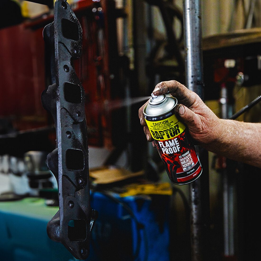 Raptor Flameproof Paint Flat Black, , scaau_hi-res