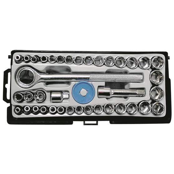 Socket Set 1/4" & 3/8" Drive 40 Piece, , scaau_hi-res