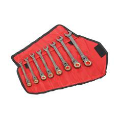 ToolPRO Flex Head Ratcheting Spanner Set 8 Piece, , scaau_hi-res
