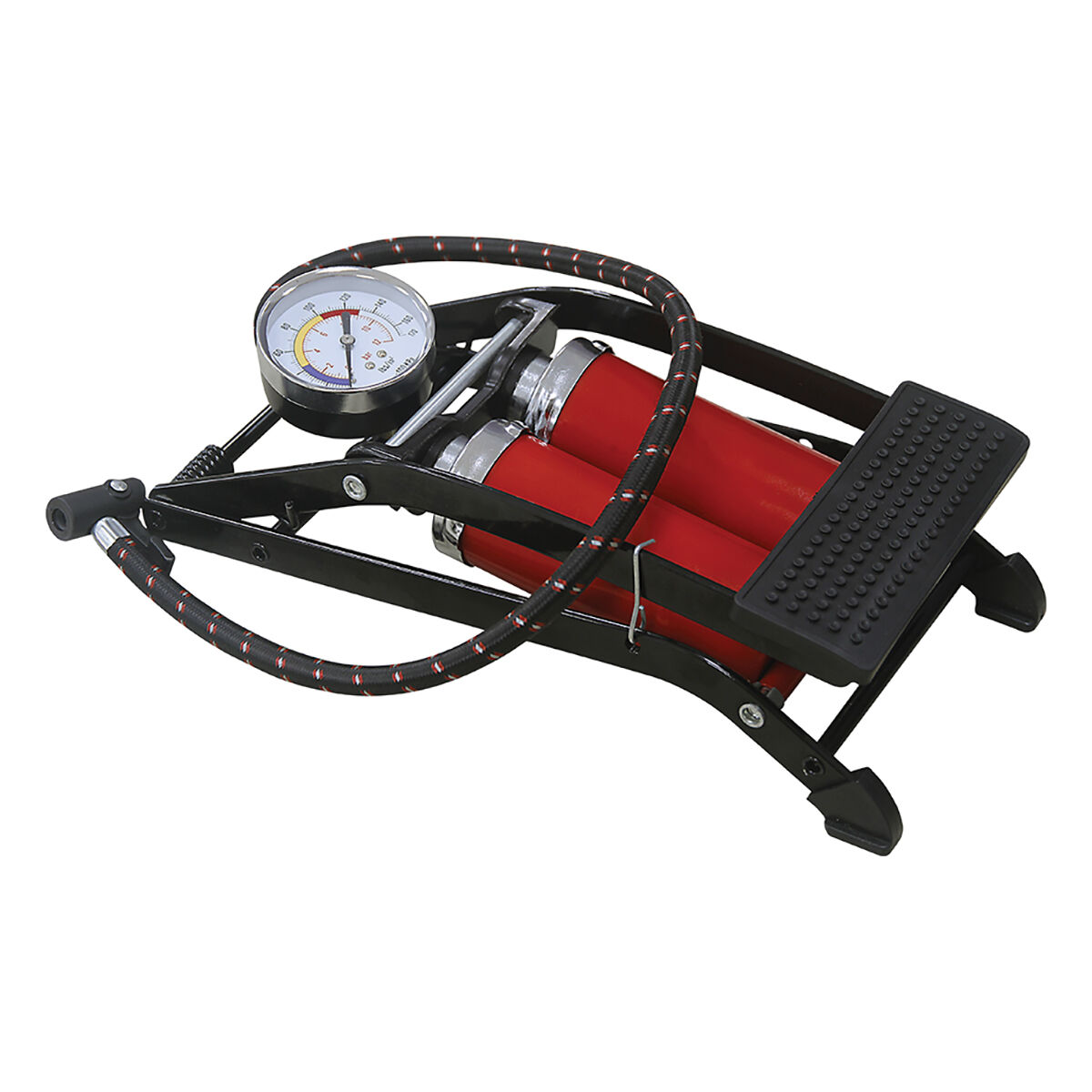 bike foot pump with gauge