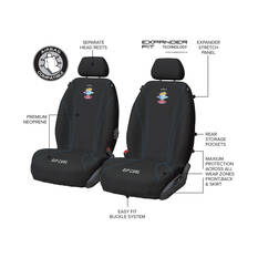Rip Curl The Search Neoprene Seat Covers Black Adjustable Headrests Airbag Compatible, , scaau_hi-res