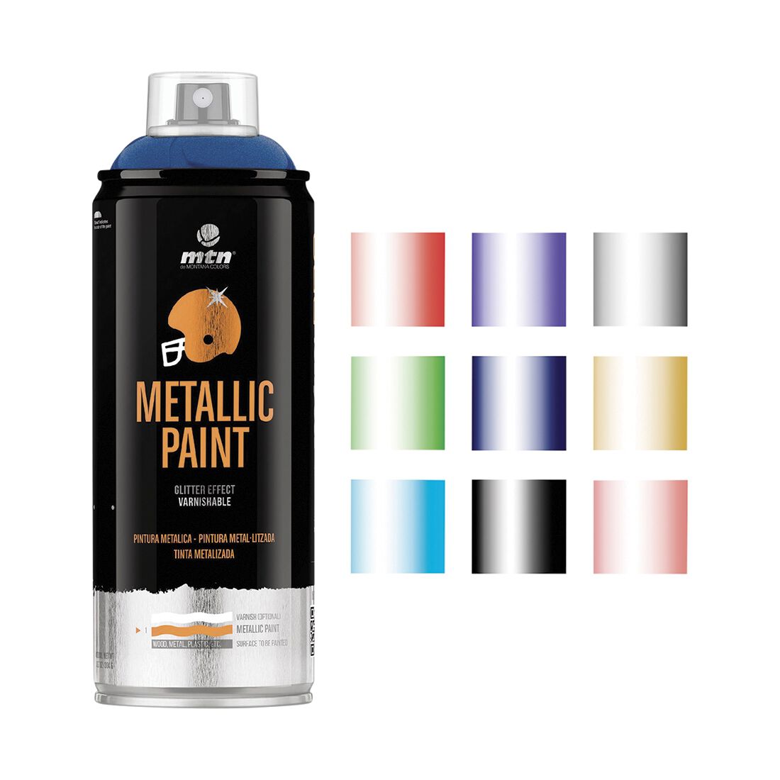MTN Pro Metallic Dark Blue Spray Paint 400mL, , scaau_hi-res