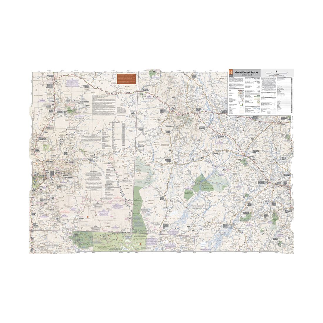 Hema Map Great Desert Tracks Eastern Sheet, , scaau_hi-res