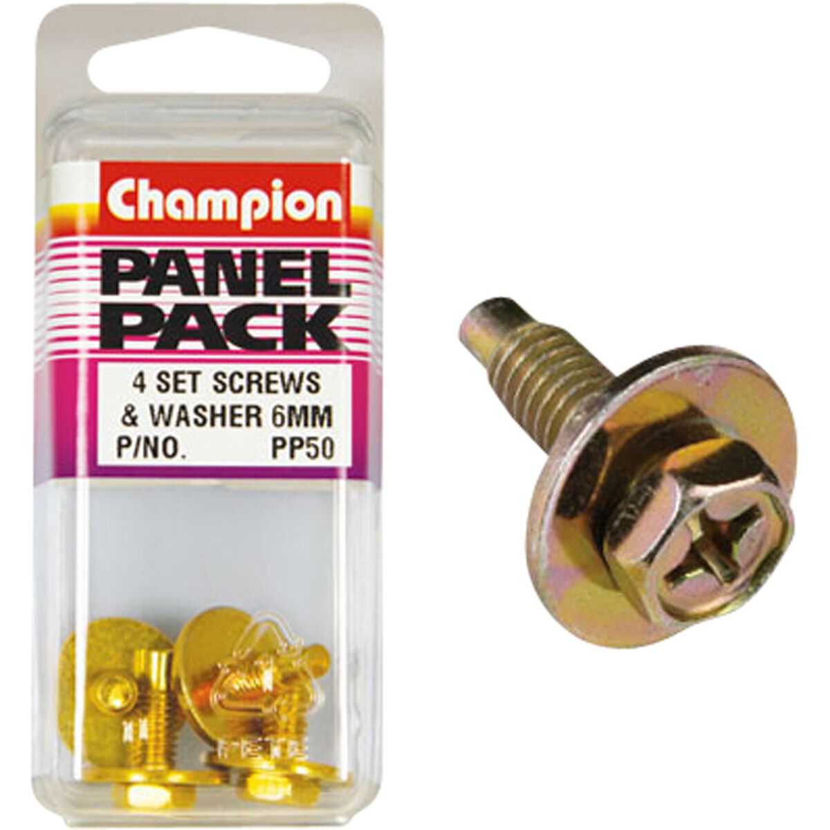 Champion Hex Self Tapping Screw - M16 X 18, PP50, Panel Pack, , scaau_hi-res
