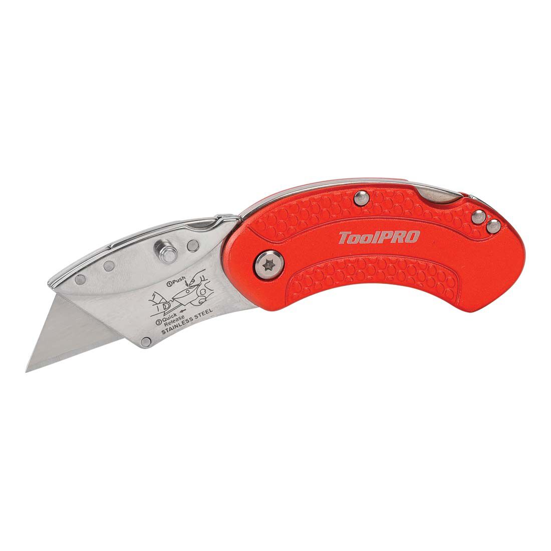 ToolPRO Foldng Lock Back Utility Knife, , scaau_hi-res
