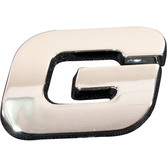 SCA 3D Chrome Badge Letter G, , scaau_hi-res