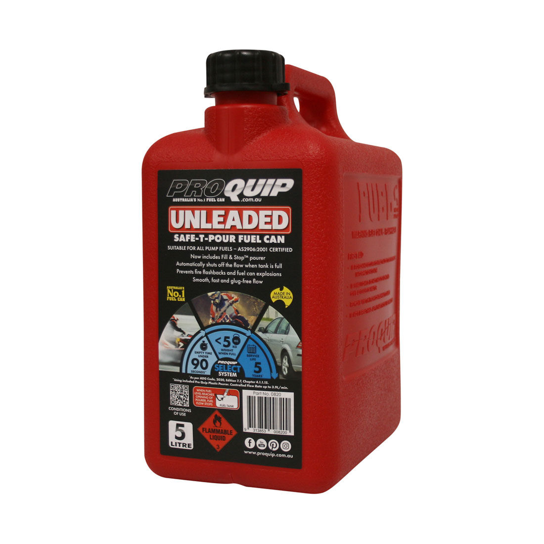 Pro Quip Safe T Pour ULP Jerry Can 5L, , scaau_hi-res