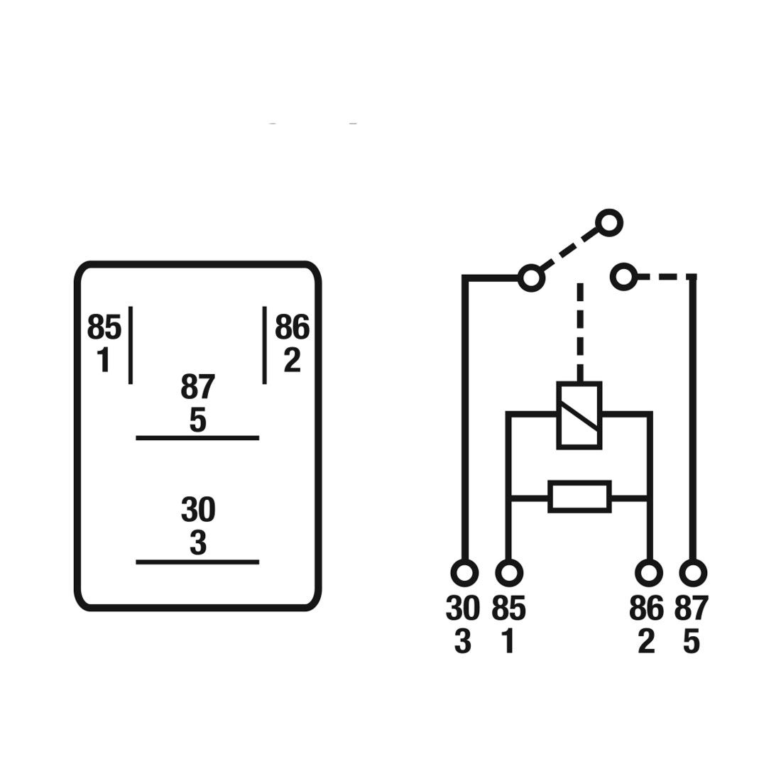 Tridon Relay - Micro, 12V 20 AMP 4 Pin, Non Outage - TR033PAC, , scaau_hi-res