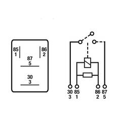 Tridon Relay - Micro, 12V 20 AMP 4 Pin, Non Outage - TR033PAC, , scaau_hi-res